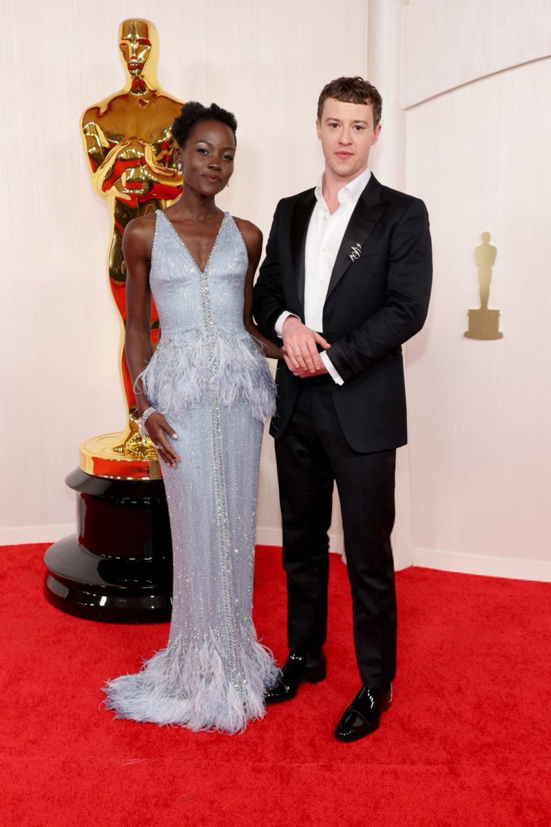#LupitaNyongo and #JosephQuinn at the 2024 #Oscars