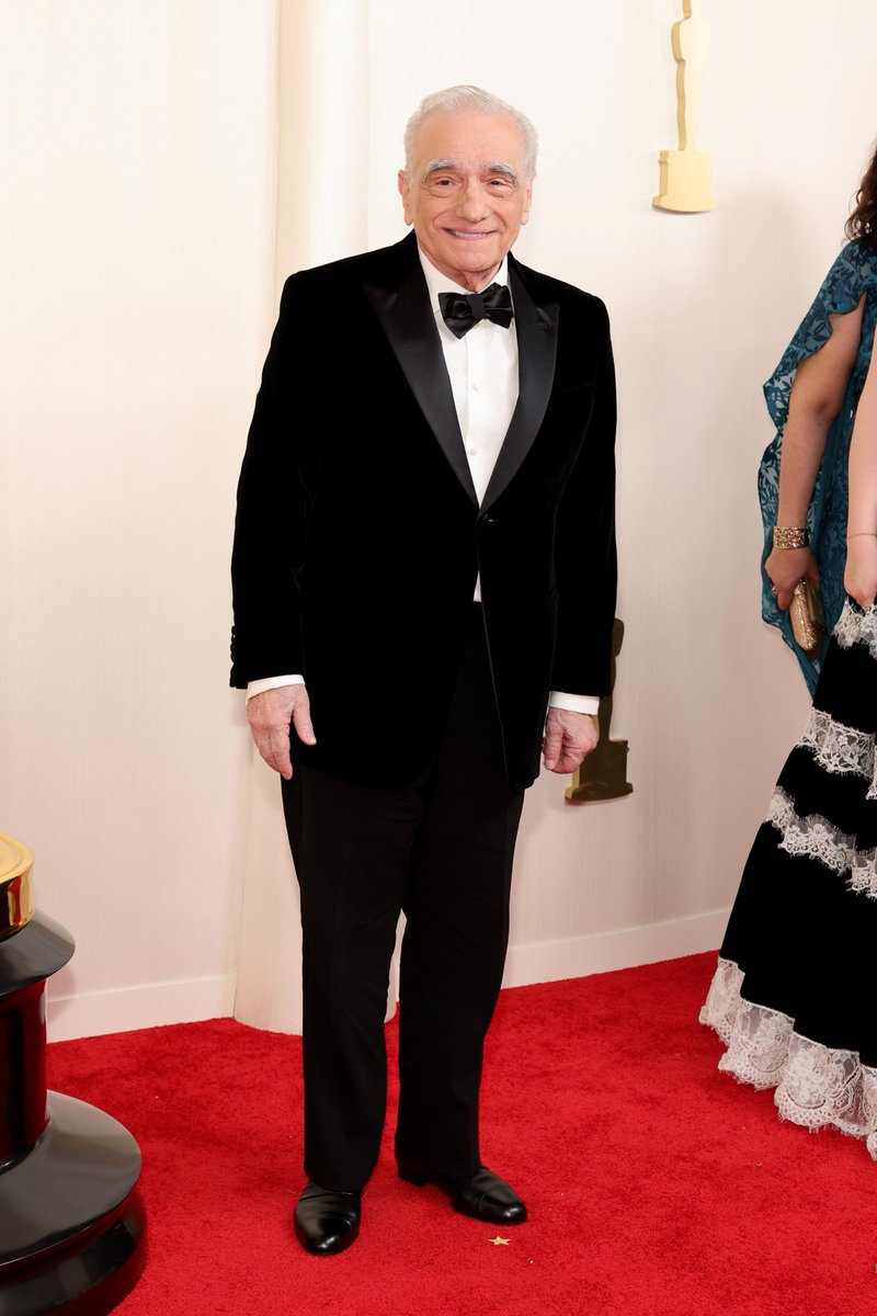 PabloPlanovsky's tweet photo. Scorsese llegó a la alfombra roja. Sus películas no suelen ganar ni un premio, pero él va siempre que están nominadas: porque es un caballero y entiende que el Oscar es un evento que beneficia a TODA la industria del cine. Pocos tan grandes como él. https://t.co/uaRF2MPfLu