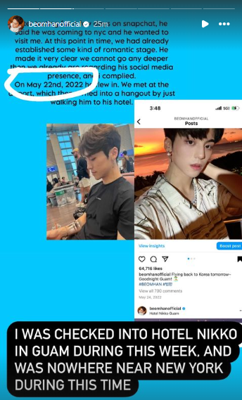 bobzz_0131's tweet photo. TW// SA

these accusations can be damaging and it's great that he's providing both a statement and proof + resources about the situation. if you see people continuing to talk about the issue, please avoid arguing and instead direct them to the proof on beomhan's instagram. + https://t.co/gDtMcVQ8lp