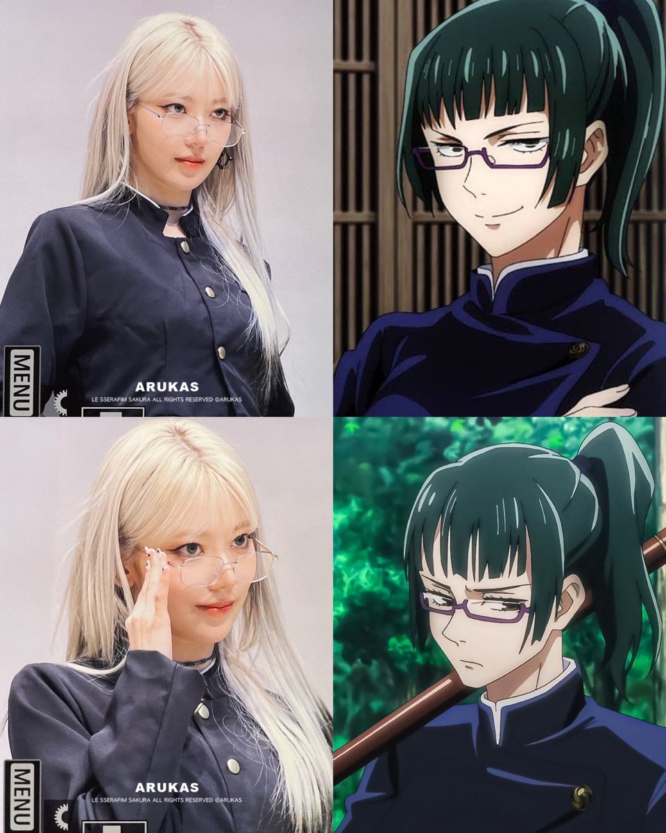 sserapics's tweet photo. sakura as maki zenin jujutsu kaisen https://t.co/onVTkRgCdy
