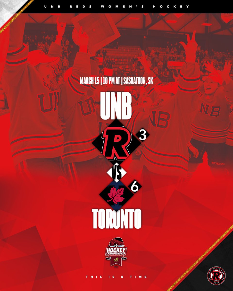 WHKY: @UNBWHockey will be the No. 3⃣ seed at the @USPORTSca women's hockey championship tournament, in Saskatoon. The REDS will face @Varsity_Blues on Friday at 10:00pm Atlantic/7:00pm Central. #goredsgo
