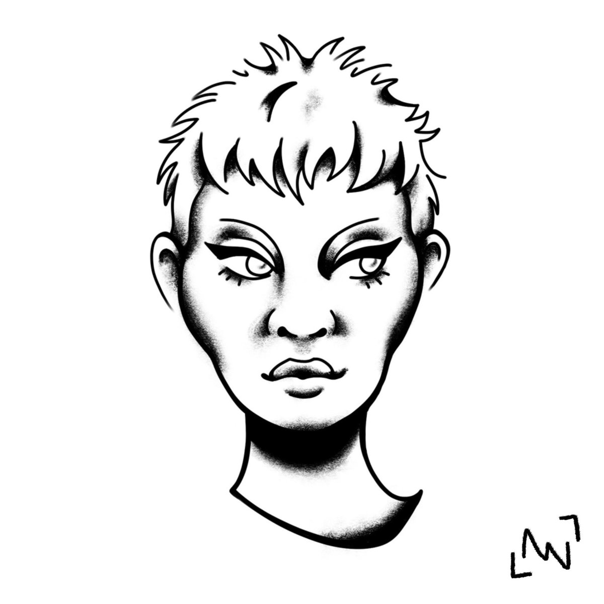 cybernetnix's tweet photo. some lady faces 
#tattoo #tattooapprentice #illustration https://t.co/B7QipedHC5