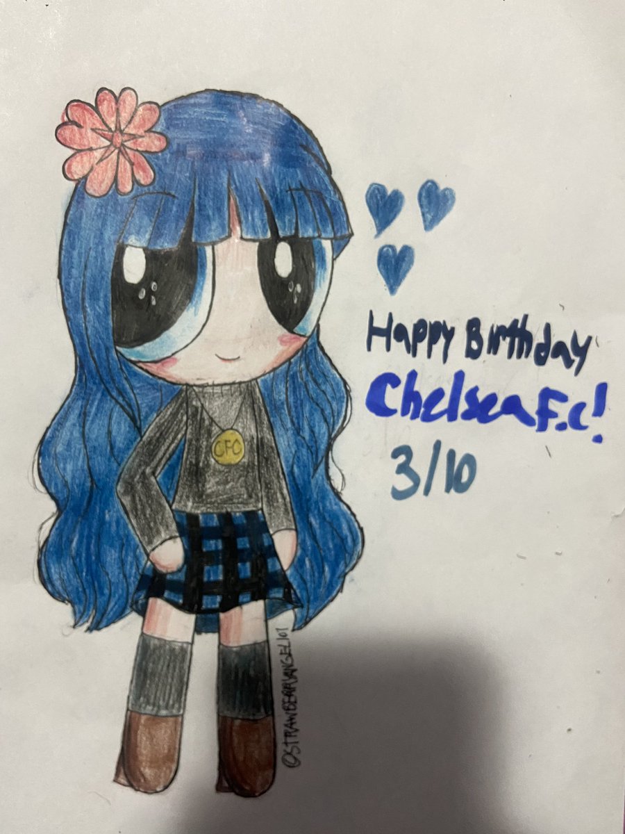 Happy Birthday to Chelsea FC! #ChelseaFC #fchumanschelsea #fchumansart #footballfanart 
#traditionalart