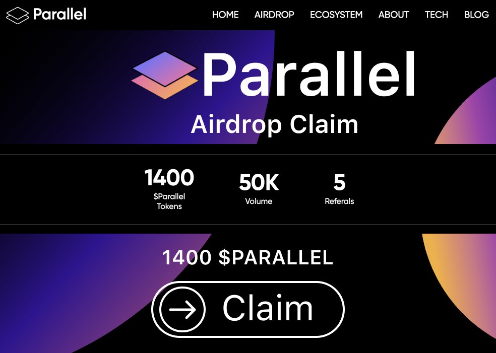 0xklarck's tweet image. 🚨 $PARALLEL Airdrop is CONFIRMED!

With Coinbase listing it will be historical Airdrop.

Profit: $10,000+
Cost: $0

Secure Coinbase backed Airdrop for FREE (video guides inside) 🧵👇