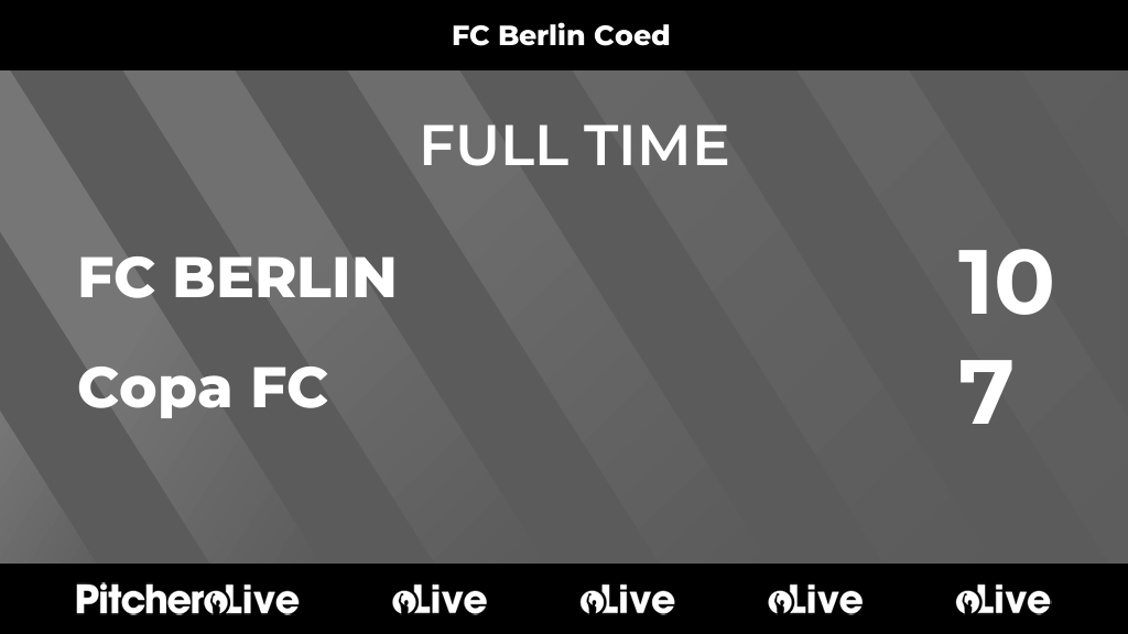 FULL TIME: FC BERLIN 10 - 7 Copa FC #FCBCOP #Pitchero FC Berlin advances to the final game nexf Sunday berlinfa.com/teams/268261/m…