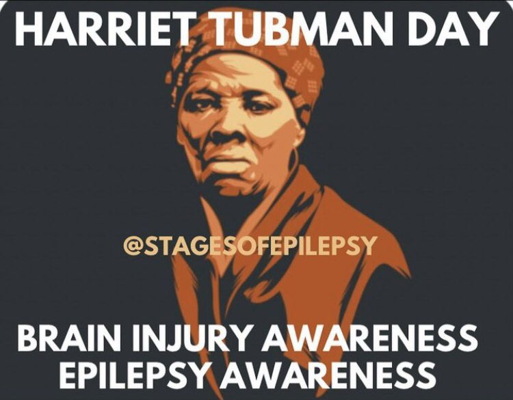 #HarrietTubman died this day in 1913. It is now celebrated as Harriet Day for her efforts as an #abolitionist. She started suffering from #seizures and #headaches after a #TBI. #tbiawarenessmonth #epilepsyawareness #epileptic #epilepsy #EpilepsyAwarenessMonth #seizure