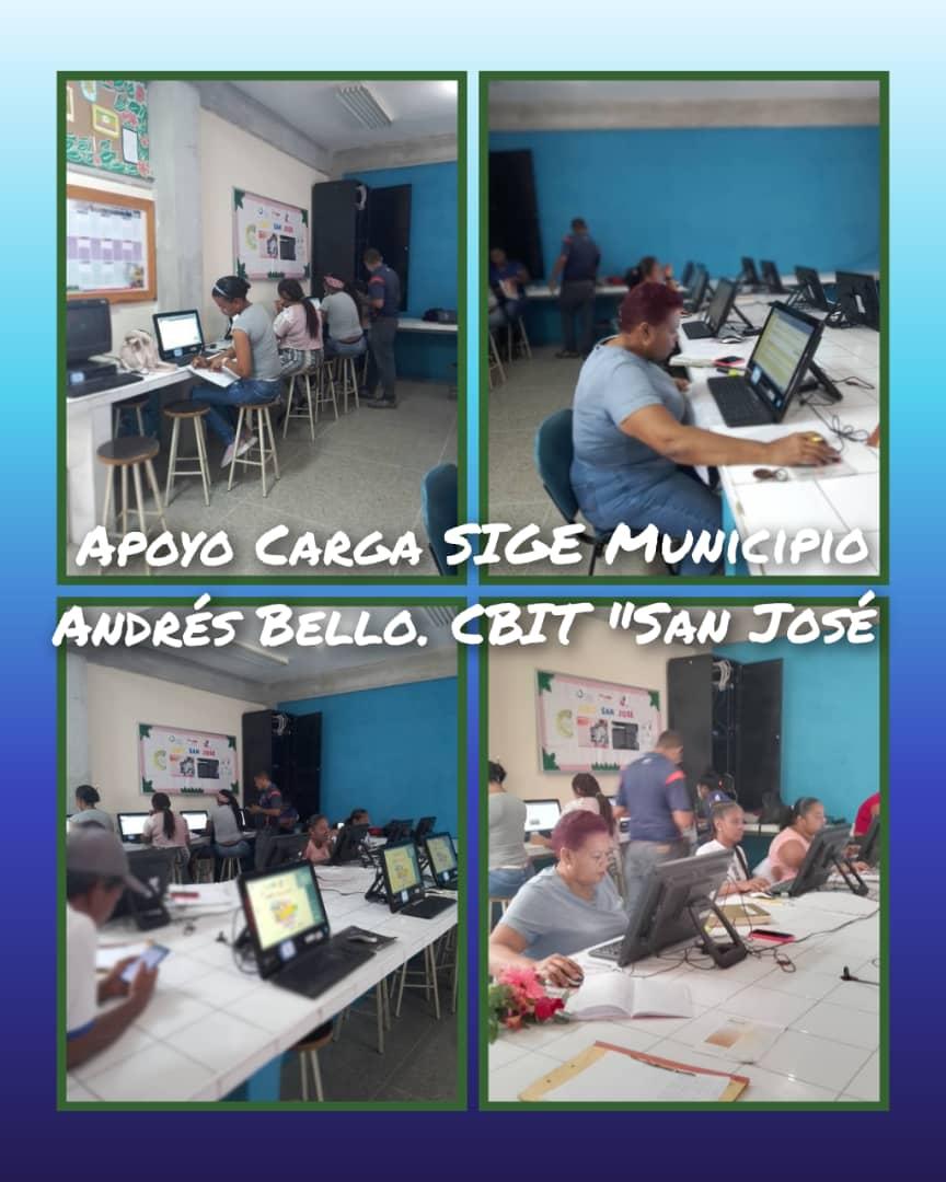 FUNDABITMIRAND's tweet photo. Apoyo en nuestros CBIT con la carga del SIGE, CBIT "San José",Mcpio Andrés Bello @_LaAvanzadora @HectoRodriguez @rosabecerra3 @Fundabit_ @MPPEDUCACION https://t.co/JBLyB42Q5z