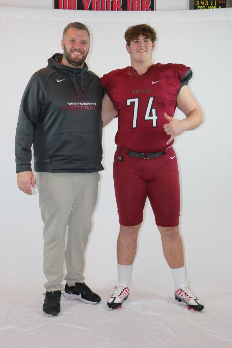 Thank you to <a href="/WhitworthFB/">Whitworth FB</a> for my OV. I had a great time and thank them for their hospitality.