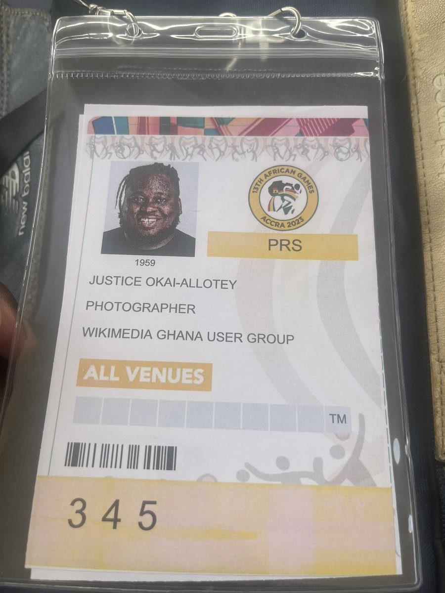 Owula_Kpakpo's tweet photo. We at @WikimediaGH is covering the African Games 23 and uploading the images on @WikiCommons the media repository of @Wikipedia.
The images are going to go a long way to improve the African Games image category on @WikiCommons.
#NowEditingWikipedia #WikimediaGH #AfricaGames23 https://t.co/9uraBKQtPk