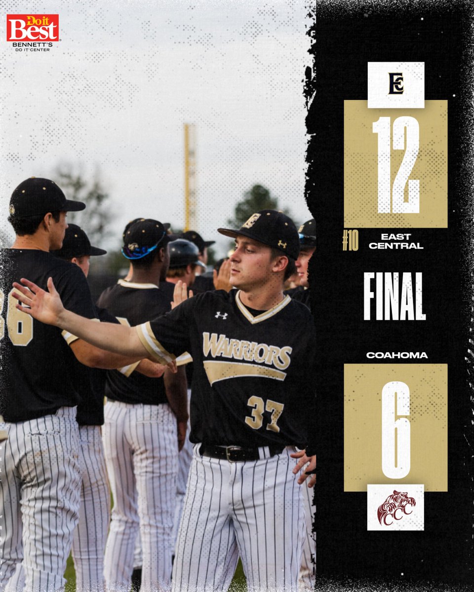 ECCCAthletics's tweet photo. The Diamond Warriors get the sweep over Coahoma Community College.

#WarriorStrong https://t.co/S2PkLIvJVf