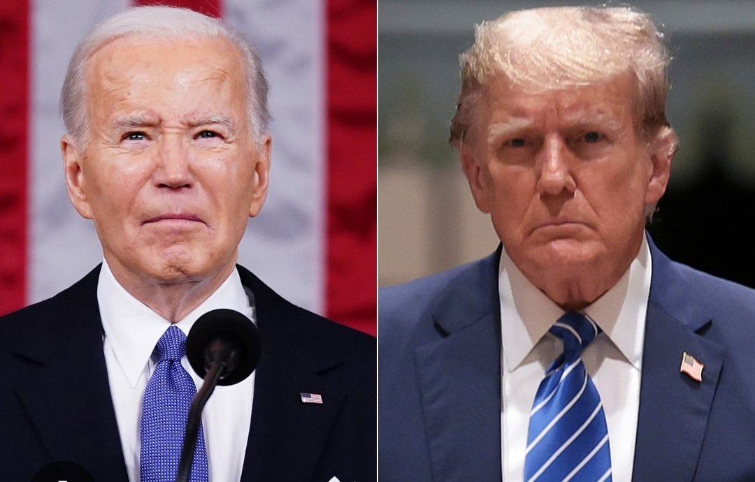 Biden vs.Trump.. The greatest country on earth comes down to these two geriatric bozos again for, 'Commander in Chief '.. How pathetic is this?!! Exemplifies the cumulative I.Q.. Seriously. #Elections2024