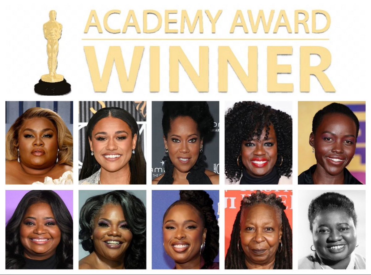 With her Oscar win for Best Supporting Actress Actress #DaVineJoyRandolph is the 10th Black actress to win in this category, joining #ArianaDeBose #ReginaKing #ViolaDavis #LupitaNyongo #OctaviaSpencer #MoNique #JenniferHudson #WhoopiGoldberg and #HattieMcDaniel #OSCAR