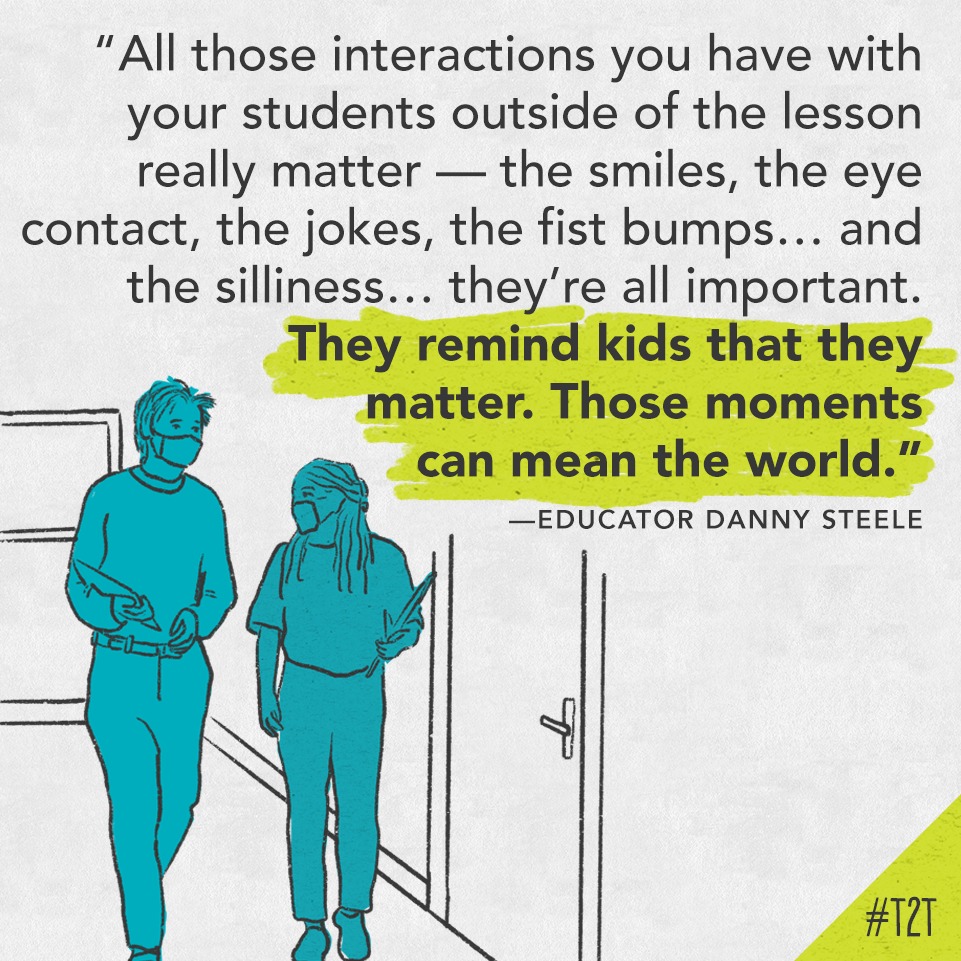 Every interaction matters, no matter how small.

(Reminder via educator <a href="/SteeleThoughts/">Danny Steele</a>) #KidsDeserveIt