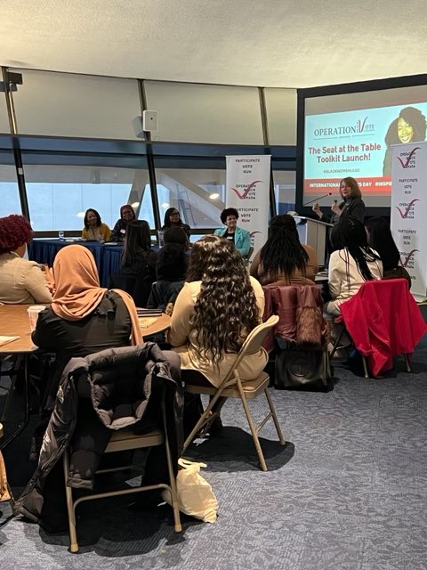 Thank you to Senator Donna Dasko @DonnaDasko for attending and speaking at our toolkit launch about your Bill in the Senate that will ensure representation is considered and reported on by the House of Commons and political parties. #iwd2024 #seatatthetable