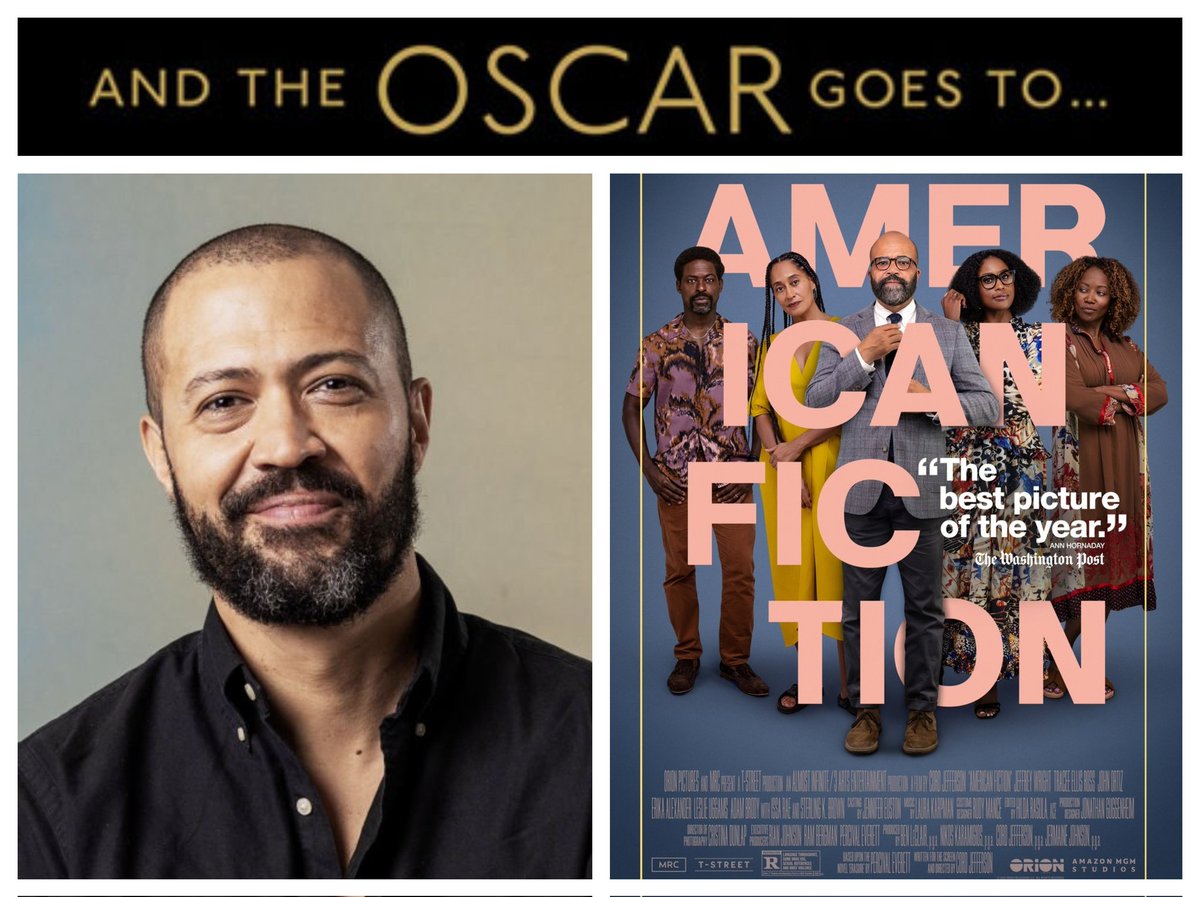 Congrats to Cord Jefferson on his Oscar win for Best Adapted Screenplay for American Fiction