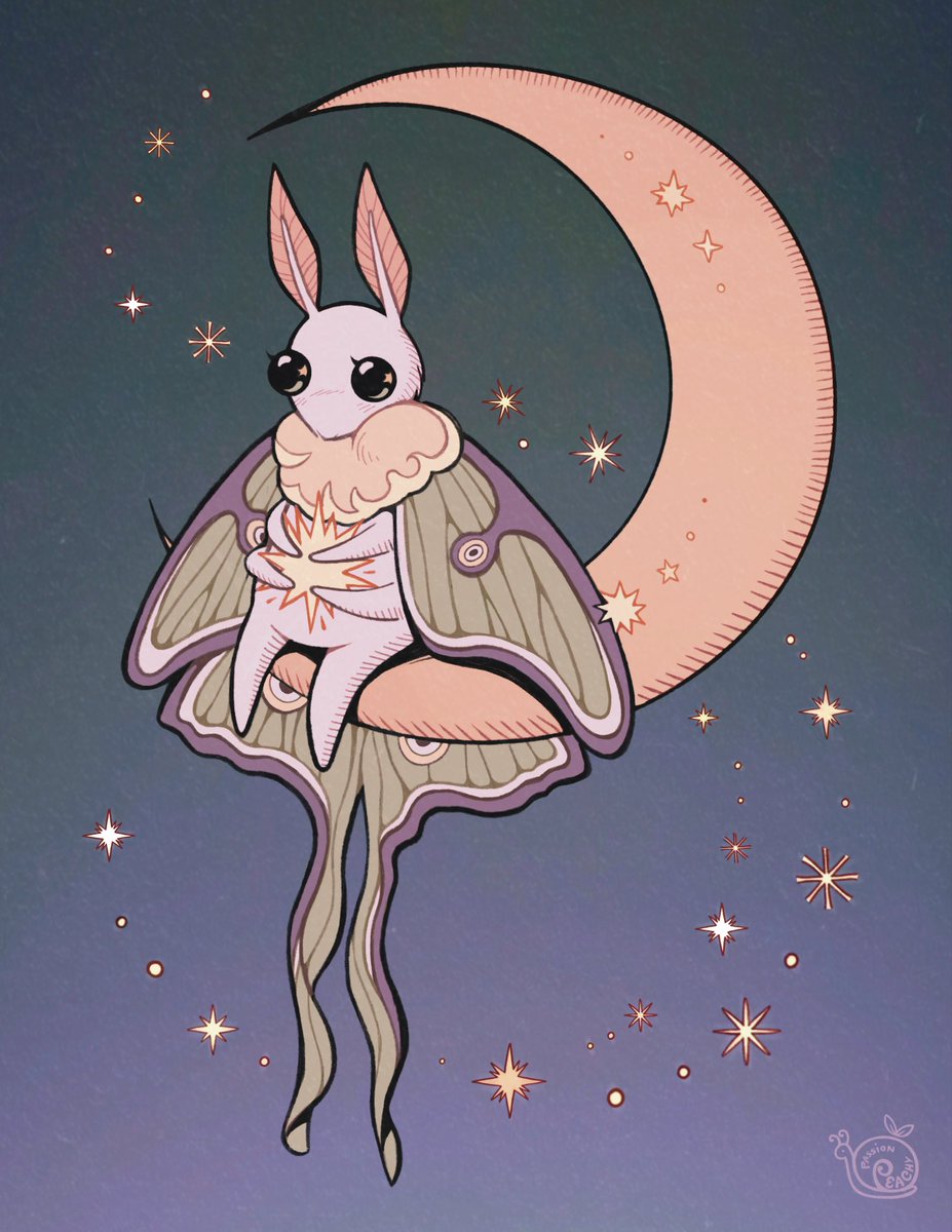 「luna moth  」|a💤ulのイラスト