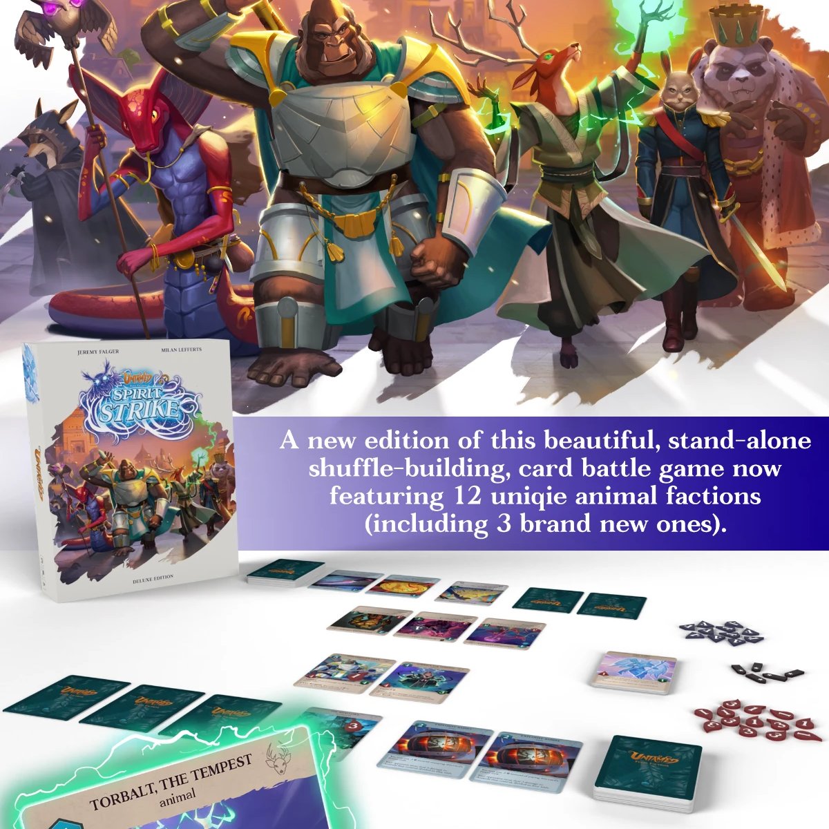 Card magic for #boardgameoftheday? Yes, please!

67/365: Untamed: Feral Factions - Spirit Strike Edition by Grumpy Owl Games

Animal factions are pitted against one another in this pure card battle game.

#mobvanguard #togetherwesail