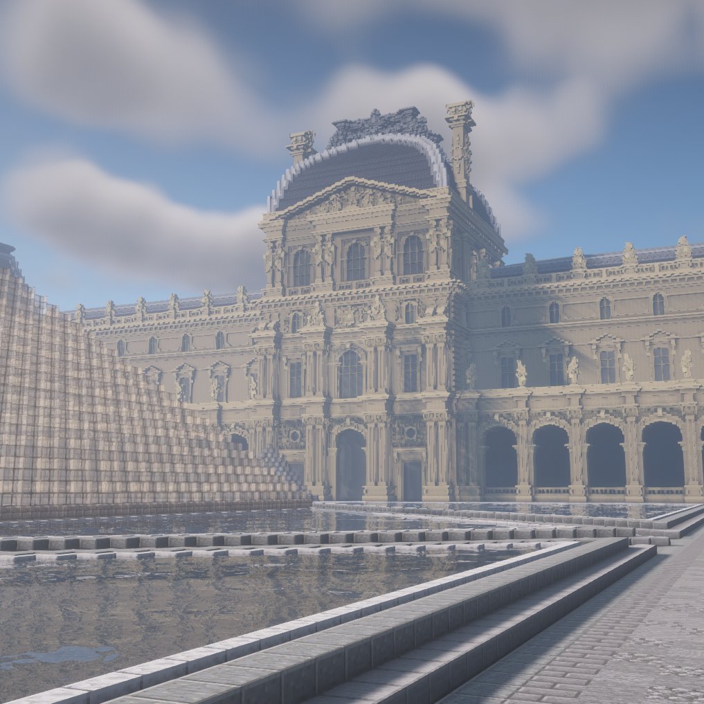 Minor Louvre Update: @Minecraft @ReproMinecraft #Minecraft #Minecraftbuilds #louvre