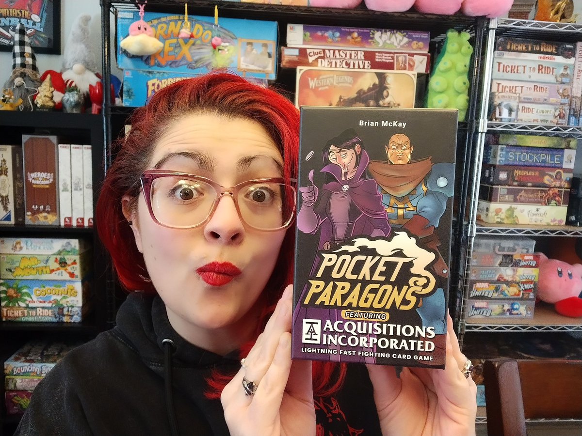 #NewReview! If you like rock-paper-scissors, & head-to-head card games, you should check out Pocket Paragons! Especially if you also like Acquisitions Incorporated! -- settleroftheboards.com/rock-paper-sci… #boardgames #boardgameblog #boardgamereview #boardgaming #cardgames
