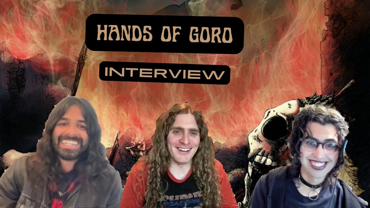 🦫 NEW INTERVIEW 🦫 Avinash and Tom of Hands of Goro joined Maddie to discuss their debut as well as geek out with her about some of metal's most classic bands. We talked the Bay Area scene and tried to pin down the best Maiden record. WATCH HERE: youtu.be/ZwoU24lTN2w