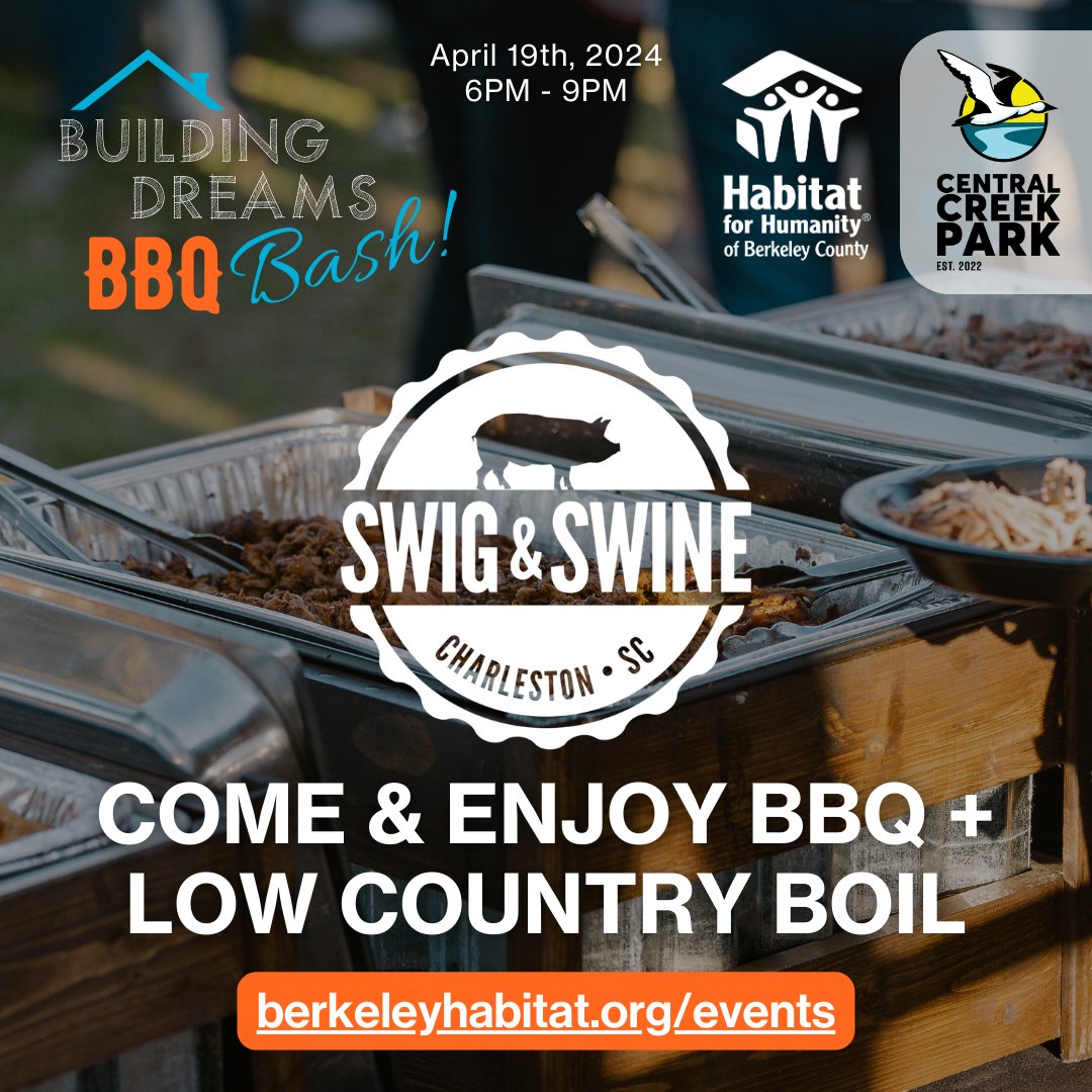 🏠️ Goose Creek & Moncks Corner Residents - Don't miss this opportunity to give back to your community! 🎟️ Get your tickets NOW, before the price increases! Visit berkeleyhabitat.org/events or email dawn@berkeleyhabitat.org for more information.