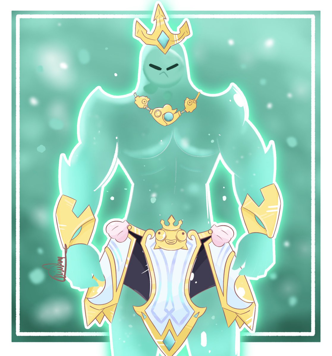 I drew the mighty Poseidon (Every fish sea is the one for me