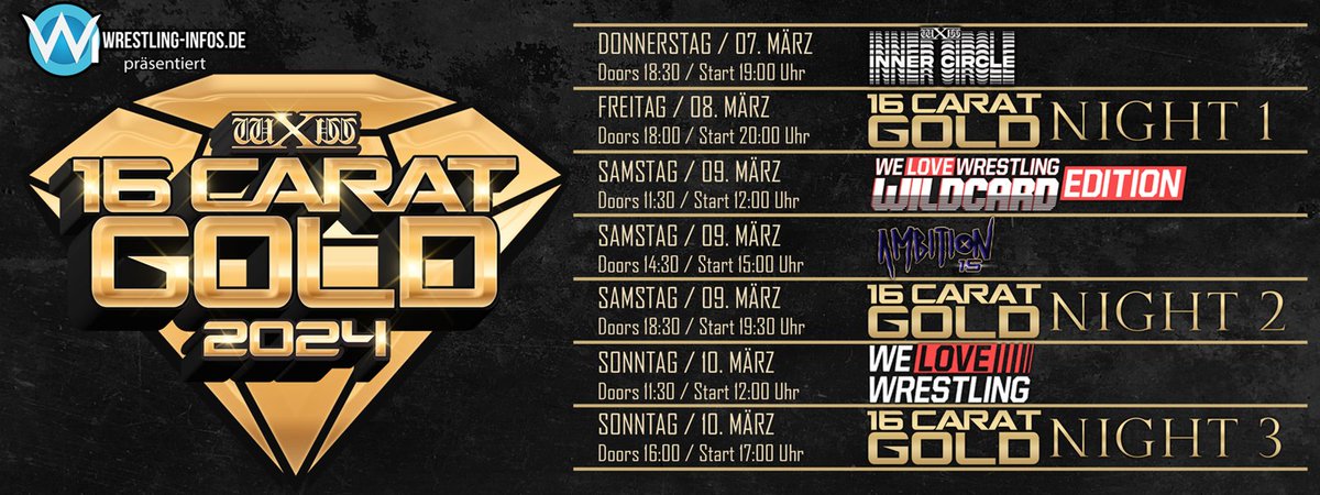 Zona_Wrestling's tweet image. RISULTATI: wXw "16 Carat Gold 2024" 08.03.2024 (Day 1) zonawrestling.net/risultati-wxw-…
#1CalledManders #16CaratGoldTournament #LEVANIEL #MASATOTANAKA #MICHAELOKU #TORNEO #wXw #wXwNOW