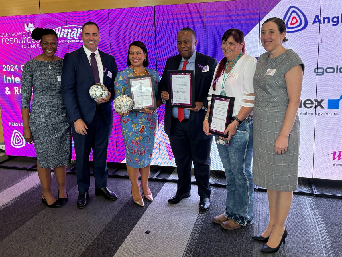 Anglo American has won 2 awards at the 2024 @QRCouncil/@WIMARQ_AU Resources Awards for Women in Qld because of our industry-first approach to diversity and inclusion. australia.angloamerican.com/media/press-re…