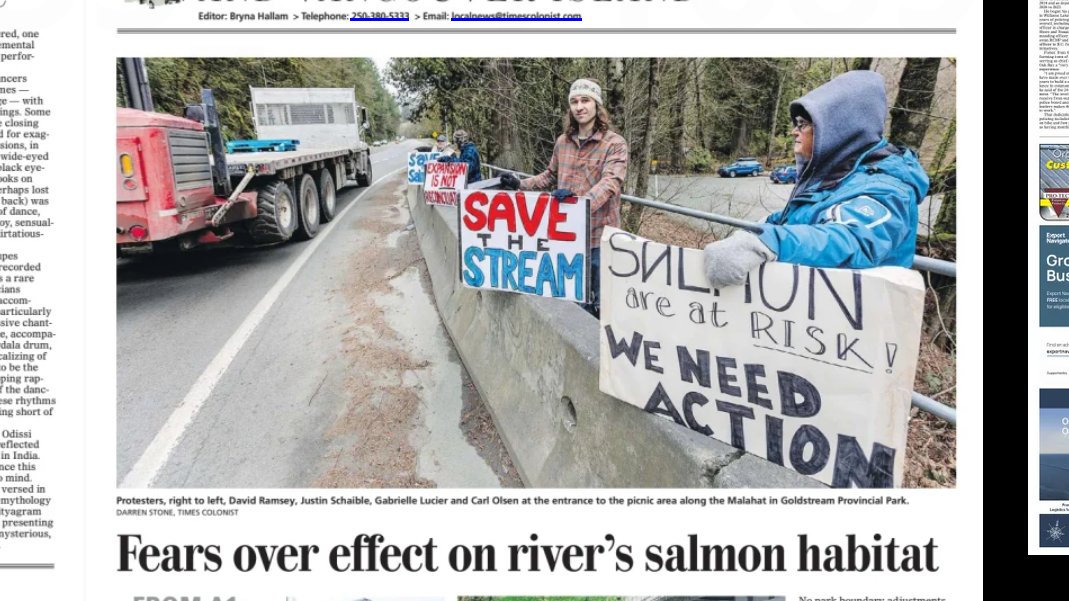 CJusticeVic's tweet photo. This $162 million should go to improving public transit instead of being wasted on a highway expansion boondoggle that threatens salmon habitat. https://t.co/NKJqslOR80 #yyj #yyjpoli #bcpoli https://t.co/W9OysZVHOr