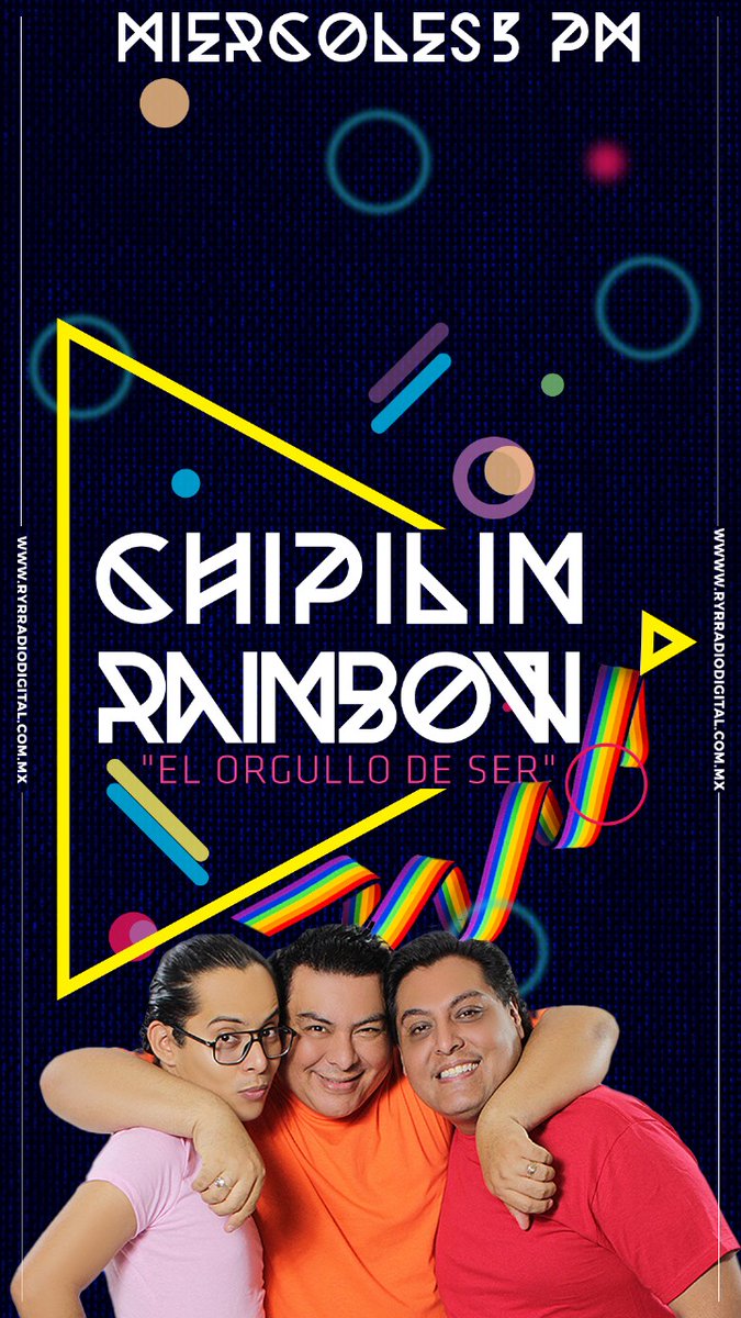 ChusoNc's tweet photo. Ahora #ChipilinRainbow estaremos miércoles de 5 a 6 pm.

No te lo pierdas!!! https://t.co/lgnTGM1Yyb