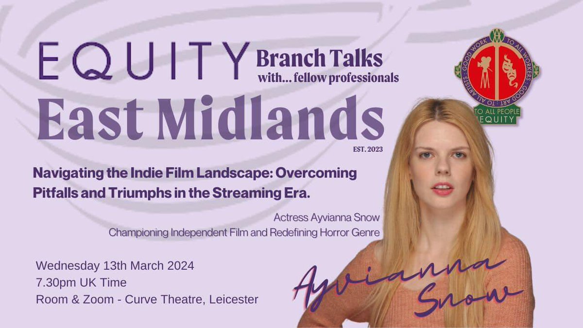 It’s <a href="/EquityEastMids/">East Midlands Branch - EquityUK</a> time. 2nd Wednesday on the month. This month back <a href="/CurveLeicester/">Curve</a> 

eventbrite.co.uk/e/equity-east-…