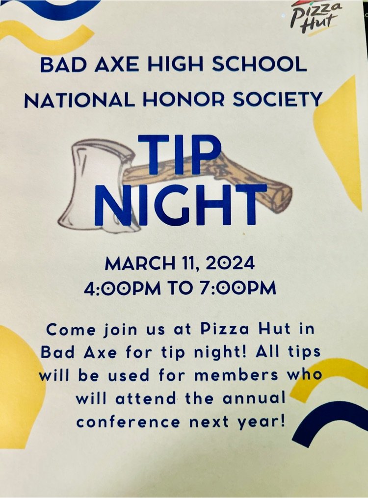 Join NHS students this Monday night at Pizza Hut for Tip Night.