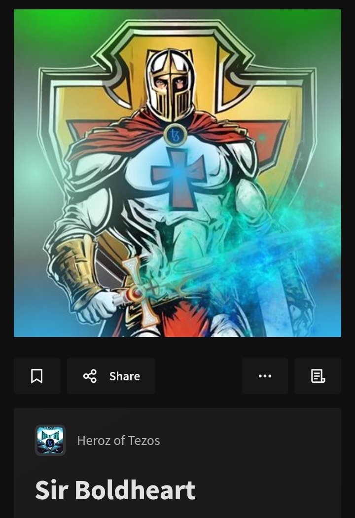 CalalangRico's tweet photo. Sir Boldheart, the Heroz inspired by Tezonians with kind hearts who donates to Tezos charities has a new owner. Thank you sir, you are indeed a bold heart.
#tezosCummunity #tezos #TezosNFTs #tezoscommunity #tezoscollector #pfp #conceptpfp https://t.co/8GgYtwyE3y