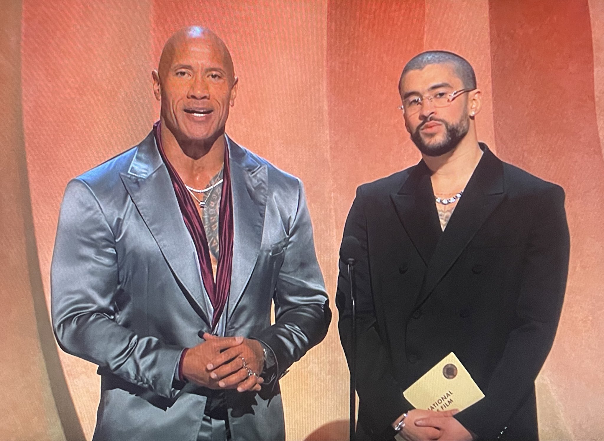 Film Updates on X Dwayne Johnson and Bad Bunny presenting at the Oscars https t Zx3exu8WTn X