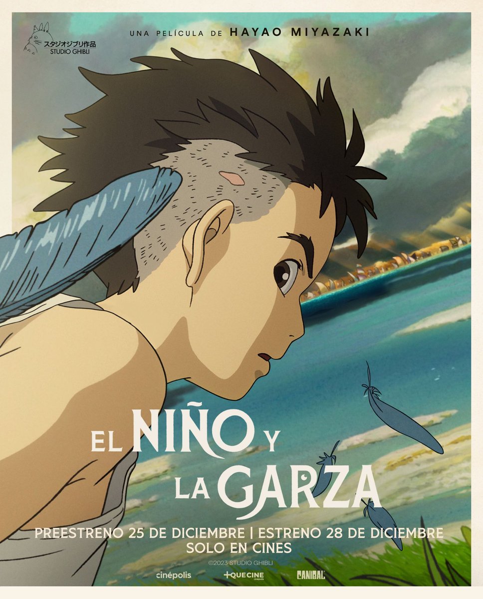 animetrends's tweet photo. 🚨【BREAKING】🚨
La película de Studio Ghibli y Hayao Miyazaki, "El Niño y la Garza", se ha galardonado como la ganadora del Premio a Mejor Película de Animación de los Premios Óscar.
#Ghibli #Oscars 

✨ Superando a "Elemental", "Nimona", "Robot Dreams" y "Spider-Man: Across the Spider-Verse".
