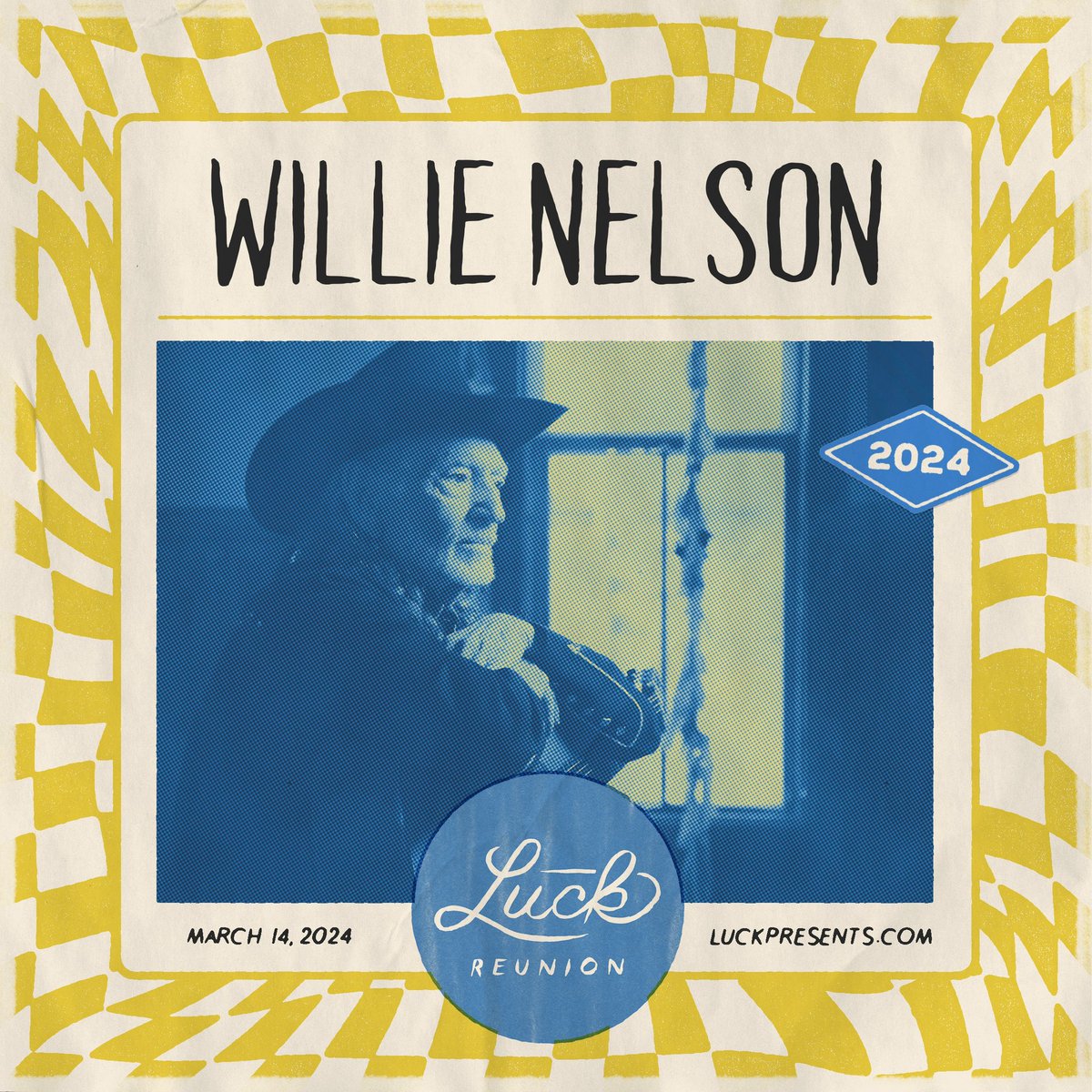 Check out @WillieNelson at @LuckReunion this Thursday (3/14/24) on the World Headquarters Stage. See you in Luck!

#luckreunion #lucktexas #worldheadquarters #willienelson
