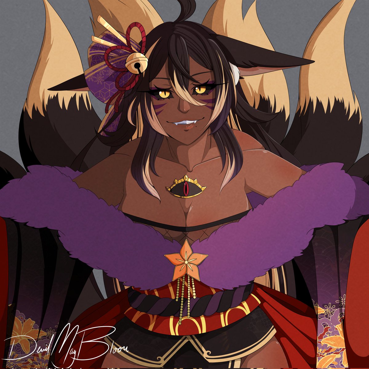 DevilMayBloom's tweet photo. Finished commission for Tsun! This took way way too long but I'm so in love with it! 

#VGenComm #VGenOpen https://t.co/3H0HLJQ0ap