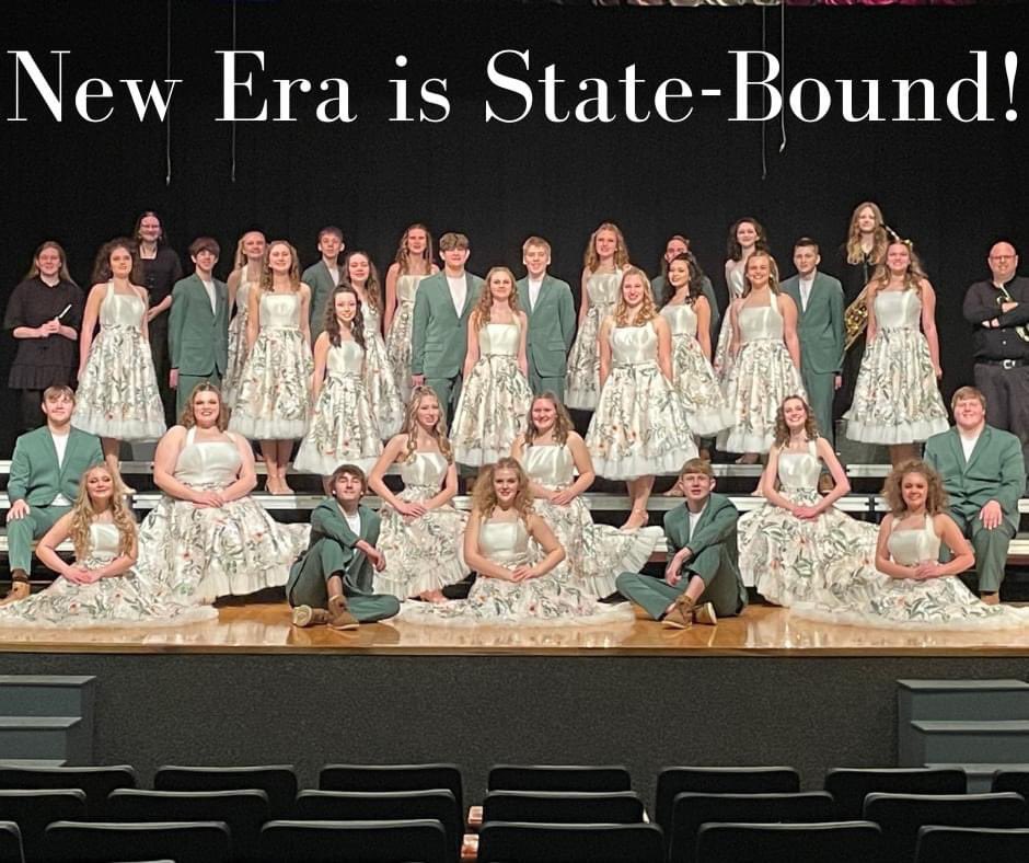 New Era will be returning to the ISSMA State Show Choir Finals on Saturday! New Era will be performing last at 8:30pm at Franklin Central HS in Indianapolis. Thank you to our many family &amp; friends for supporting NE throughout the season! #newera2024 #buscoproud