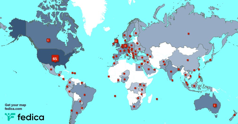 I have 4 new followers from Ireland 🇮🇪, and more last week. See fedica.com/!Debra_McGill