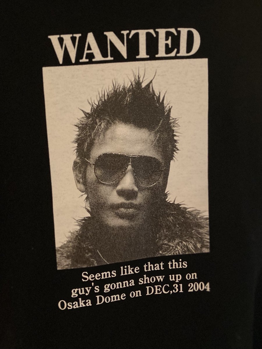 2004年大晦日山本KID徳郁戦のときの魔裟斗Tシャツ 2004年大晦日山本KID徳郁戦のときの魔裟斗Tシャツ