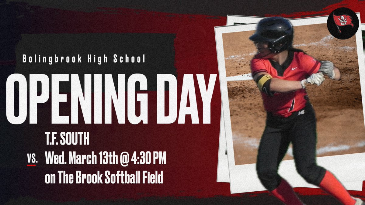Bolingbrook Softball (@bhs_softball_1) on Twitter photo OPENING DAY! The Raiders take on the visiting T.F. South Red Wolves. Game time is 4:30 on The Brook Softball Field. Come out and Support your Raiders. JV Raiders are traveling to T.F. South for their matchup at 4:30. Let's go Raiders! <a href="/BHSRaiders/">BHS Athletics</a> <a href="/bhsredzone/">BHS REDZONE🔴⚫️⚪☠️</a> OPENING DAY! The Raiders take on the visiting T.F. South Red Wolves. Game time is 4:30 on The Brook Softball Field. Come out and Support your Raiders. JV Raiders are traveling to T.F. South for their matchup at 4:30. Let's go Raiders! <a href="/BHSRaiders/">BHS Athletics</a> <a href="/bhsredzone/">BHS REDZONE🔴⚫️⚪☠️</a>