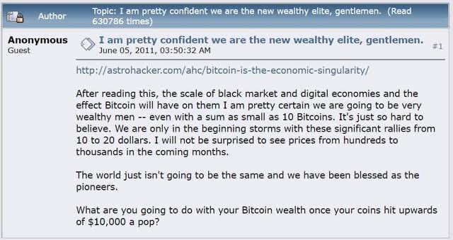 amanmdave's tweet photo. Someone put this 13 years ago on Bitcoin forum.

Reading the tweet below gives somewhat similar feelings. https://t.co/3xUwVGRECp