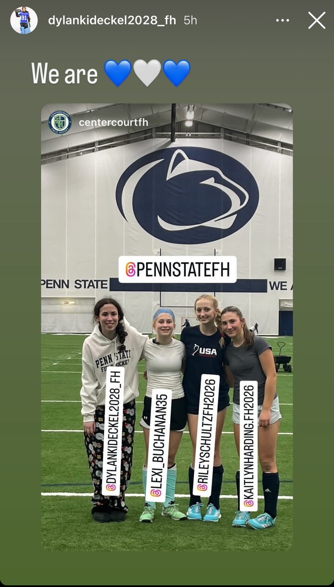 DylanKideckel91's tweet photo. Had an awesome time today @PennStateFH clinic! Coaches and players were amazing to learn from! Thank you…#weare 💙🤍 https://t.co/nMowSylZ1L
