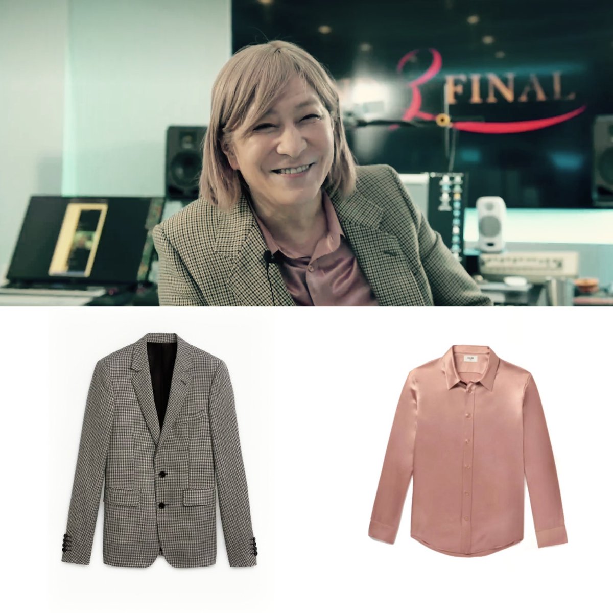 TKcostume's tweet image. Jacket,Shirt
CELINE
※Jacketは色違い

2024.3.9
#TetsuyaKomuroSTUDIO
#TKFriday #132

#TetsuyaKomuro
#小室哲哉
#Tecci𓀠
#TMNETWORK 
#てっち衣装部
🌸