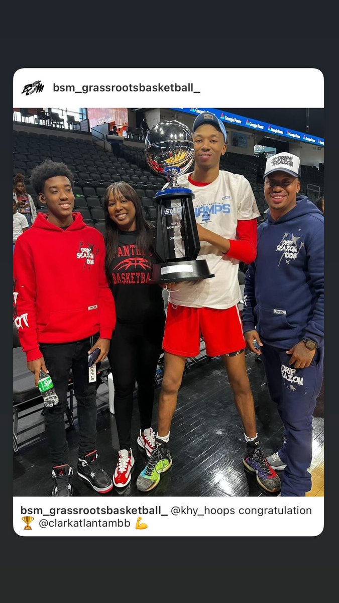 CoachJamesBlack's tweet photo. Congratulation on the Championship 🏆 And Defensive Player Of The Year Award 💪@ClarkAtlantaMBB @WakefieldMBB @CHC3 @rod_bridgers @MyLineOfChamps @getmerecruited @lvbigtime @POBScout @MasercolaMiles @NorfolkKnights @NSUCoachJones @8Ballahoopinsi1 https://t.co/odZVp7Bh3E