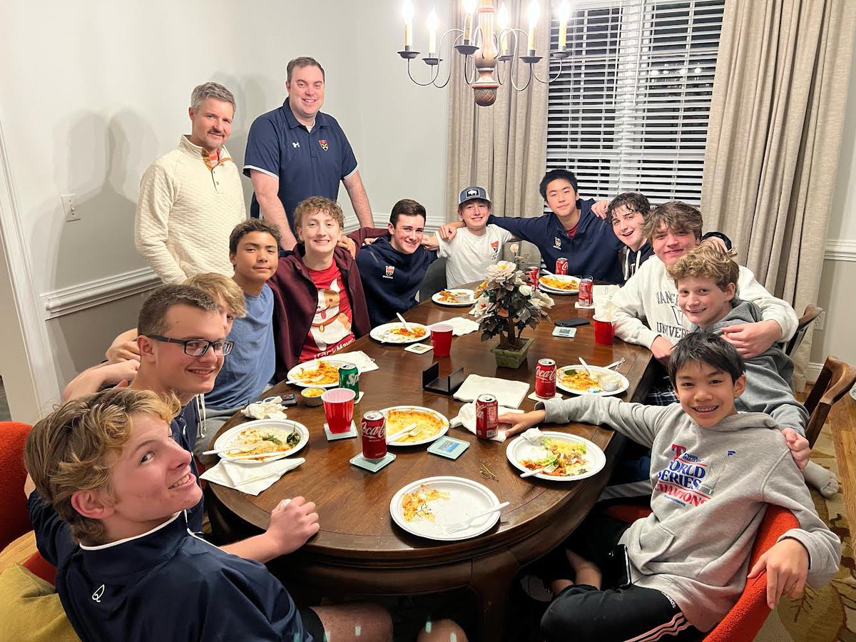 STArowingDC's tweet photo. On Saturday, the freshmen team got together for dinner and also watched The Boys in the Boat movie. Thanks to the Chin family for hosting us! #GoDogs https://t.co/r4V5Pvmans