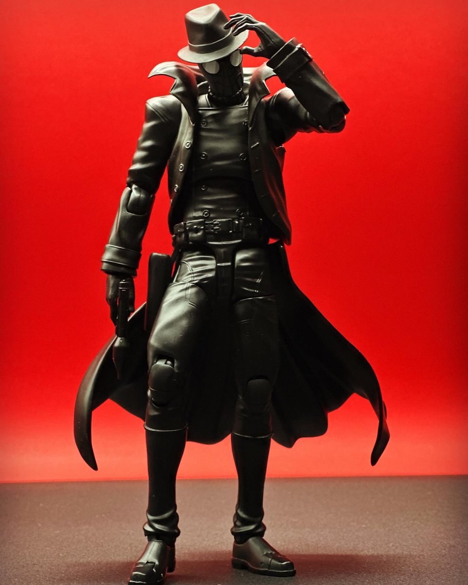 airborne8890's tweet photo. Spider-Man Noir 🕷️🕸️ #spiderman @MarvelStudios @hobbylink #sentineltoys #spidermanintothespiderverse #marvel #toyography #CHC #toyphotography #spidermannoir #sentinelspiderman #svaction #CollectorsHelpingCollectors https://t.co/Z5ReOAhqIq