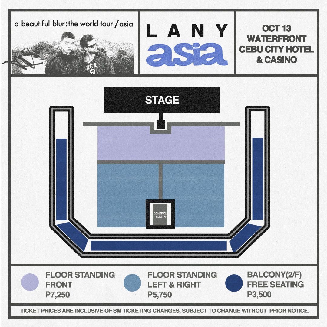 livenationph's tweet photo. Reminder LANY Fans! Artist Presale starts TODAY at 10AM until tomorrow at 11:59PM 🌹

LANY - a beautiful blur: the world tour
📆October 12, 2024
📍Philippine Arena

📆 October 13, 2024
📍 Waterfront Cebu City Hotel & Casino

For more info, go to https://t.co/X9fsqVWjko.

#LANYabeautifulblurPH