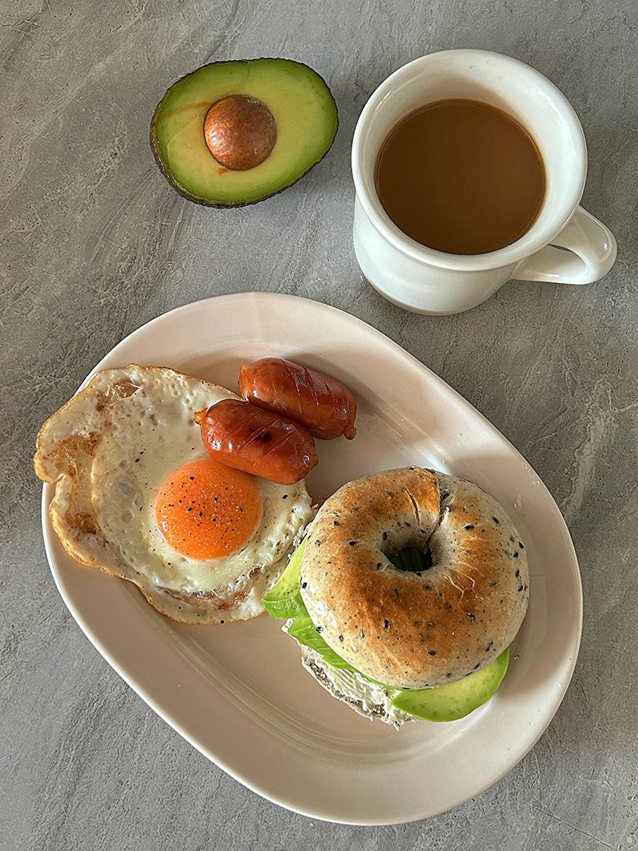 A simple breakfast to start a busy day.