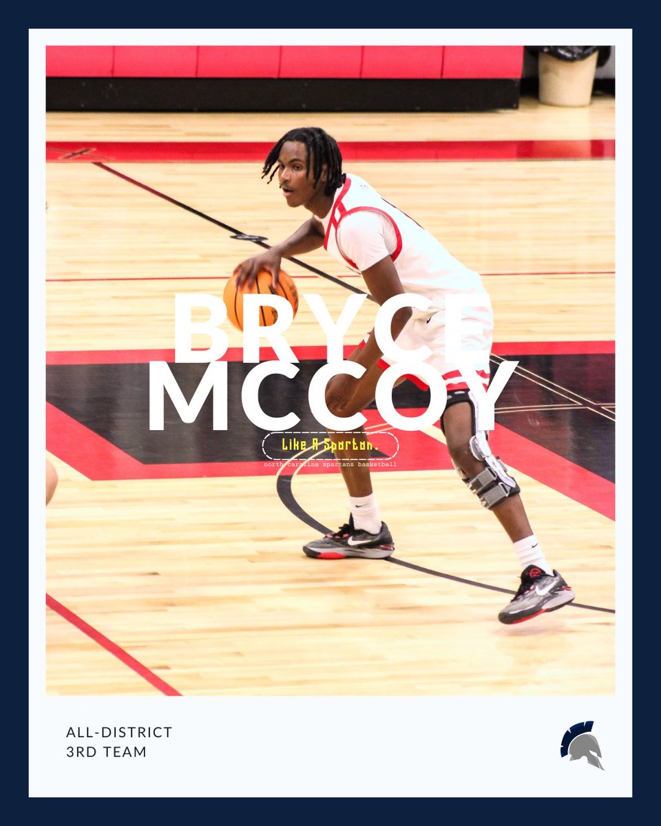 Congrats to Bryce McCoy on earning All-District honors! Bryce is an Unsigned Senior that will be playing with 17U Patton this Spring. 

<a href="/1brycee1/">Bryce McCoy</a> | #LikeASpartan